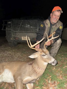 Mark Mitchell and his buck.